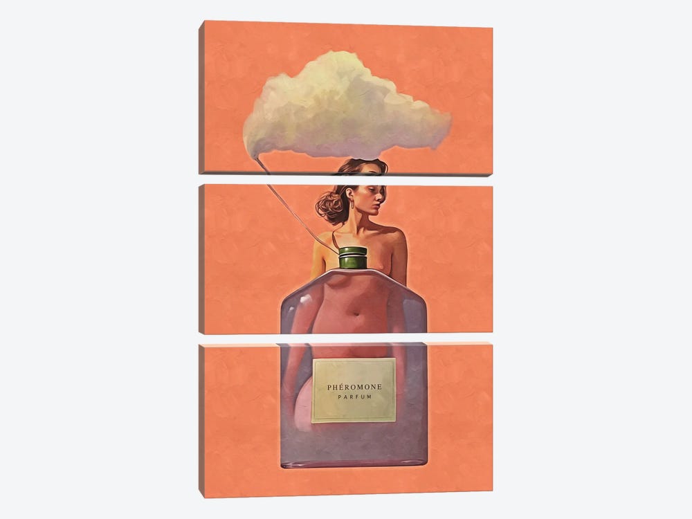 Surrealism Woman Parfum by Danilo de Alexandria 3-piece Art Print