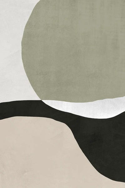 Black & White & Green: Abstract Green II by Danilo de Alexandria