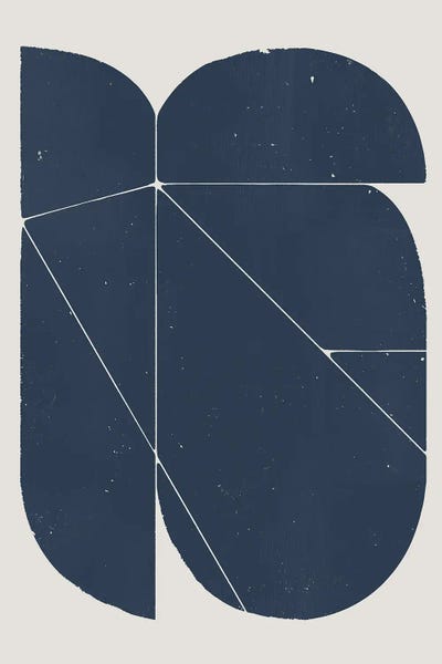 Abstract Blue XI by Danilo de Alexandria metal wall art