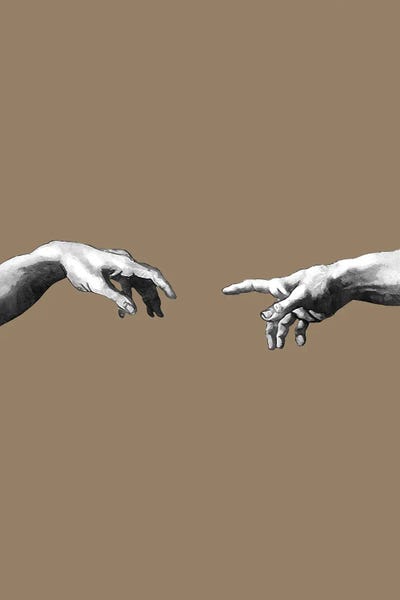 Creation Of Adam: Touch Nude by Danilo de Alexandria