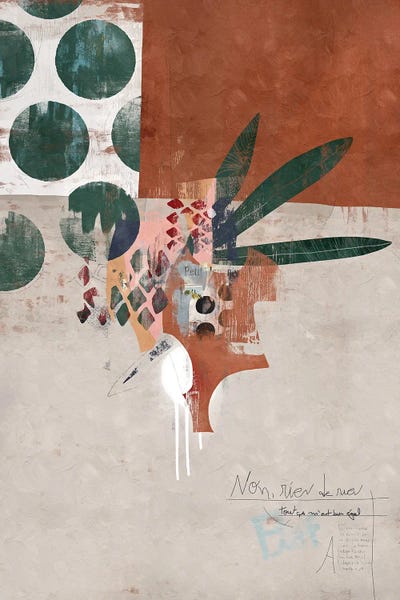 Abstract Street Ocher I by Danilo de Alexandria framed wall art