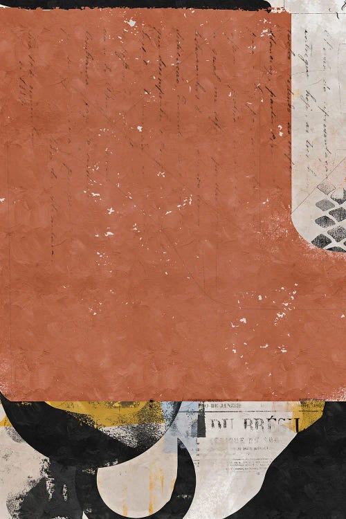 Abstract Street Ocher II by Danilo de Alexandria wall art