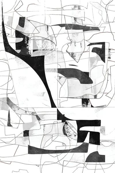 Abstract Street Black II by Danilo de Alexandria framed wall art