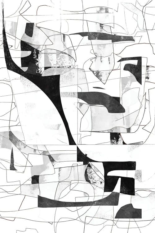 Abstract Street Black II by Danilo de Alexandria wall art