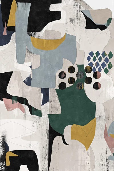 Giclee Features: Abstract Street Green II by Danilo de Alexandria