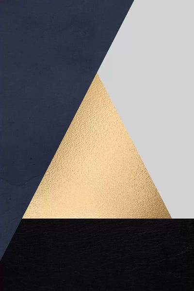 Blue & Gold: Modernian Golden III by Danilo de Alexandria