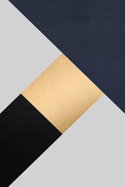 Modernian Golden IV by Danilo de Alexandria framed wall art