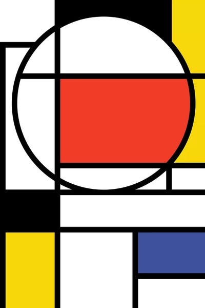 Composition With Red, Blue And Yellow: Modernian I by Danilo de Alexandria
