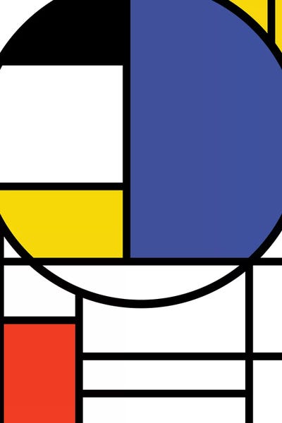 Composition With Red, Blue And Yellow: Modernian II by Danilo de Alexandria