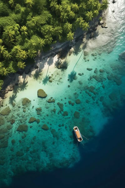 Island Green by Danilo de Alexandria framed wall art