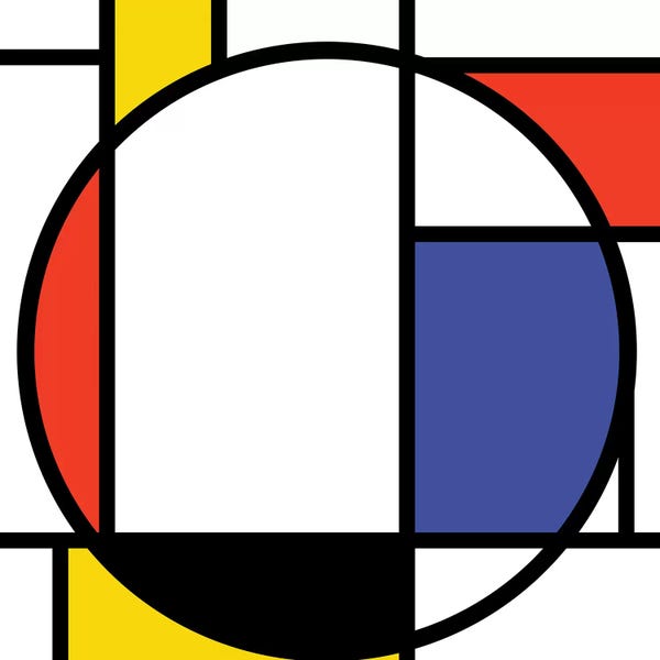 Composition With Red, Blue And Yellow: Modernian IV by Danilo de Alexandria