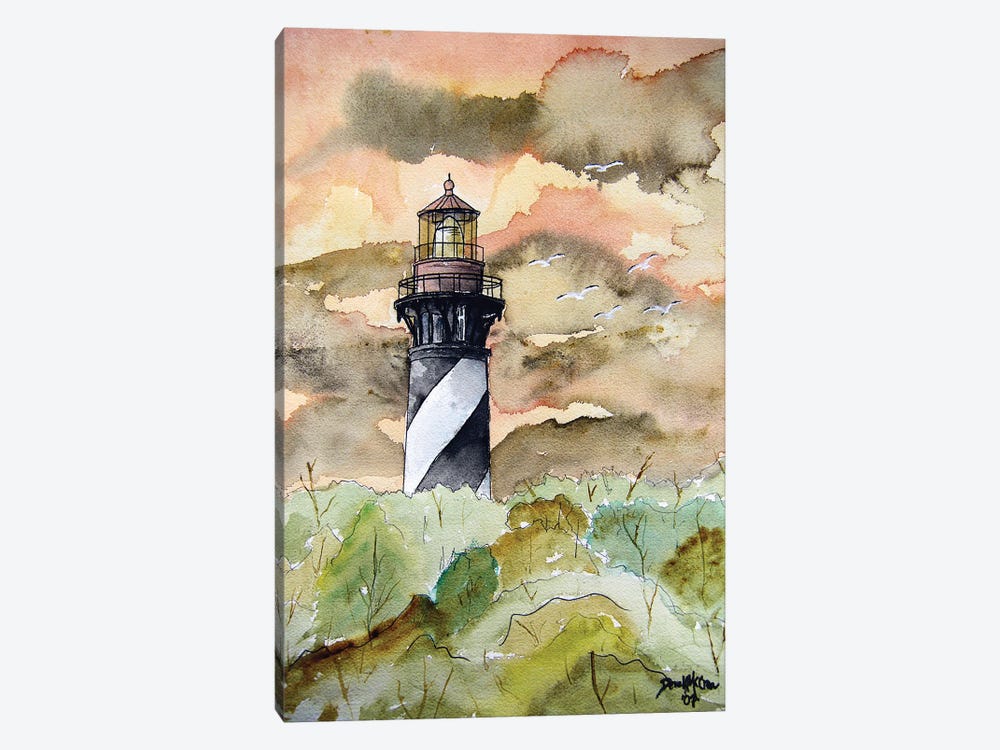 St Augustine Lighthouse by Derek McCrea 1-piece Art Print