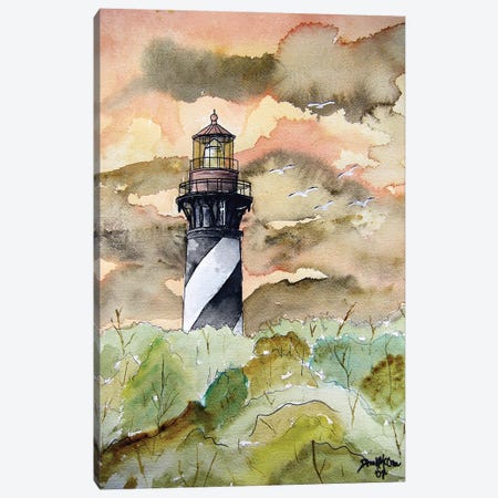 St Augustine Lighthouse Canvas Print #DMC100} by Derek McCrea Art Print