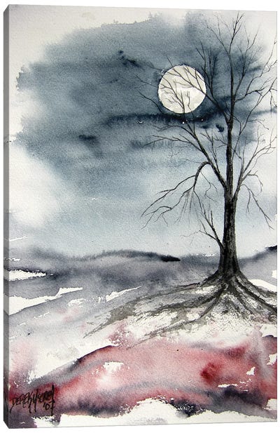 Moon Light Landscape Canvas Art Print - Derek McCrea