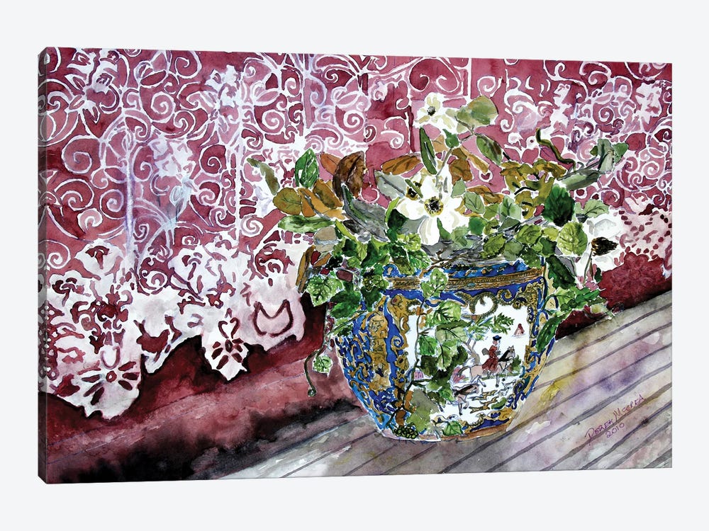Still Life Flowers And Lace by Derek McCrea 1-piece Canvas Artwork