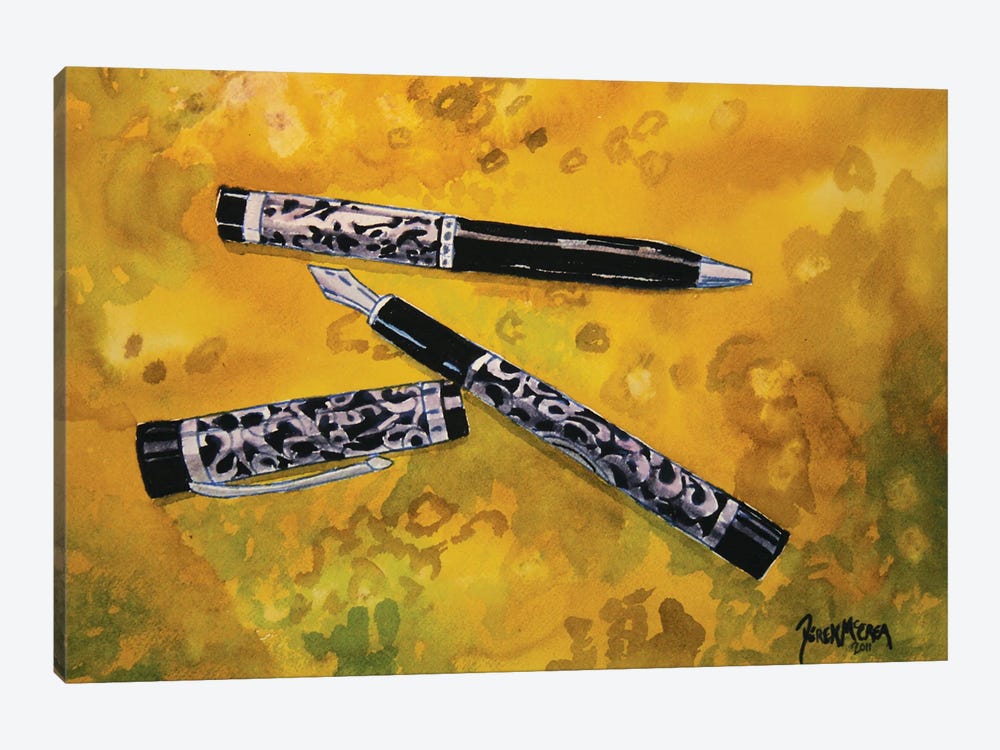 Fountain Pens by Derek McCrea 1-piece Canvas Art