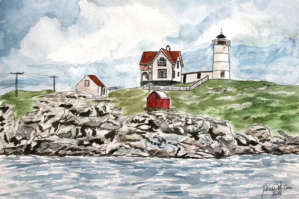 Derek McCrea: Cape Neddick Lighthouse by Derek McCrea