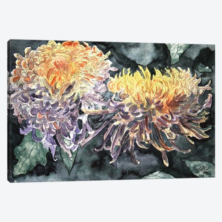 Chrysanthemum Flowers I Canvas Print #DMC19} by Derek McCrea Canvas Artwork