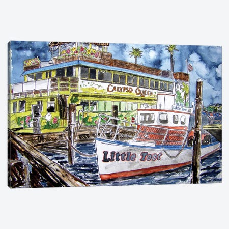 Clearwater Boat Canvas Print #DMC21} by Derek McCrea Canvas Art Print