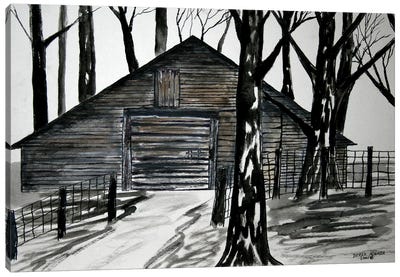 Country Barn Canvas Art Print - Derek McCrea
