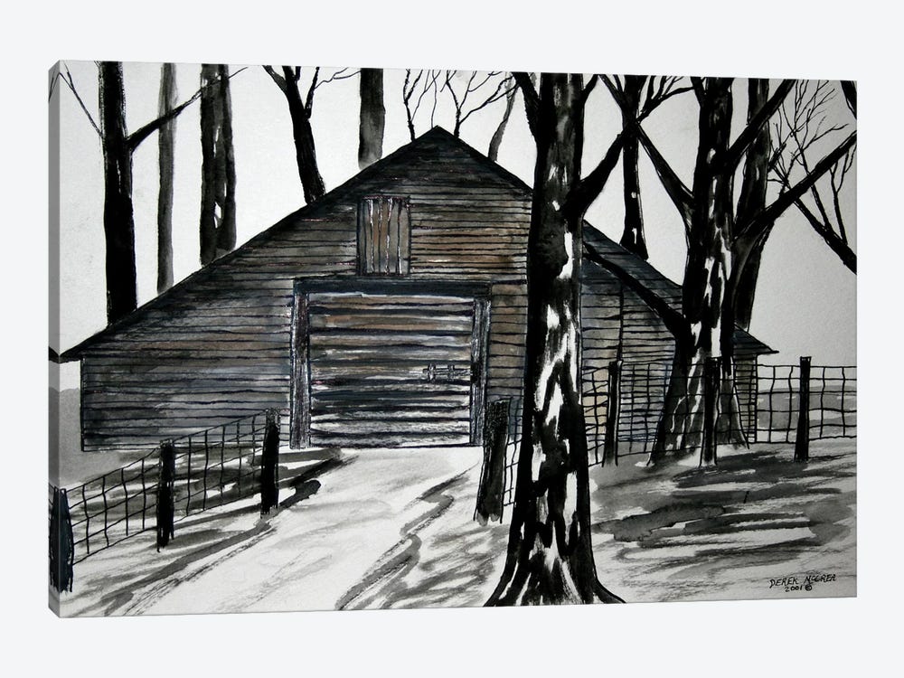 Country Barn by Derek McCrea 1-piece Canvas Art Print