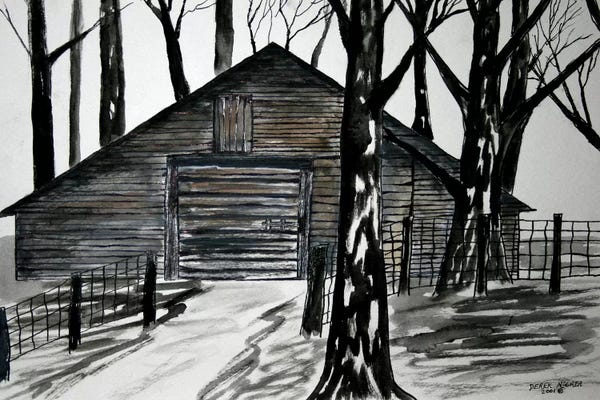 Derek McCrea: Country Barn by Derek McCrea