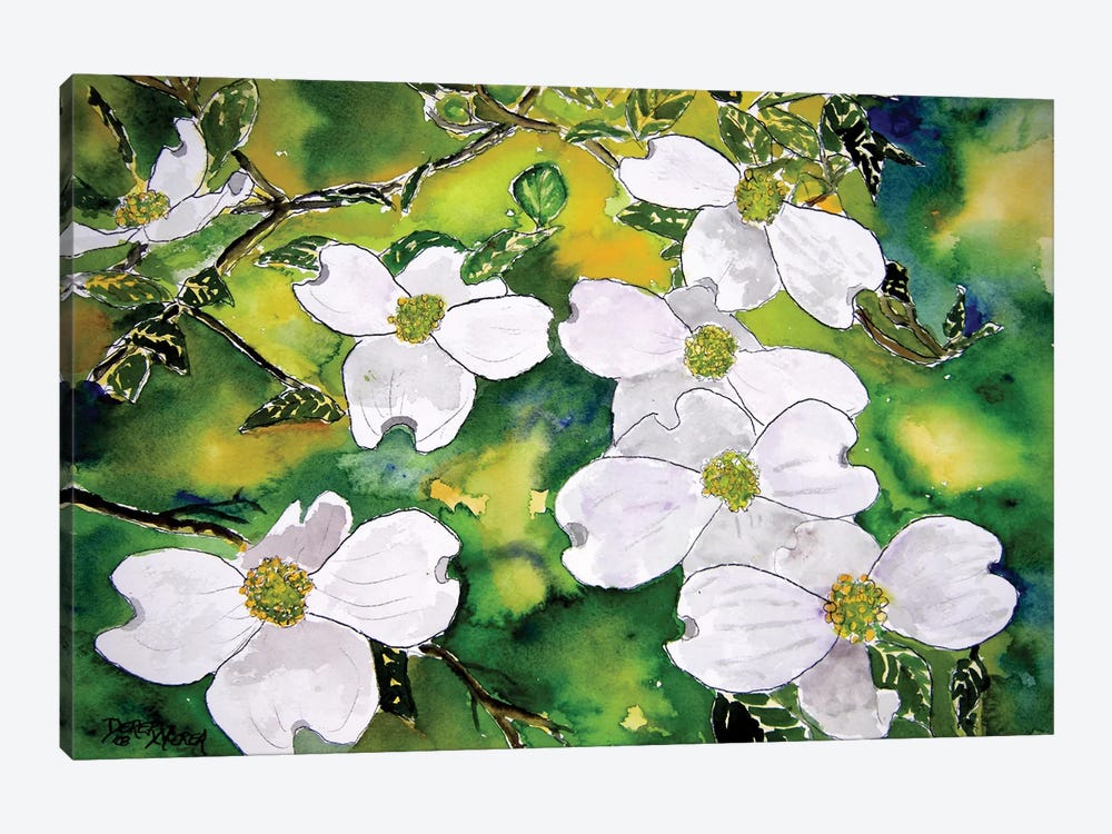 Dogwood Tree Flowers by Derek McCrea 1-piece Art Print
