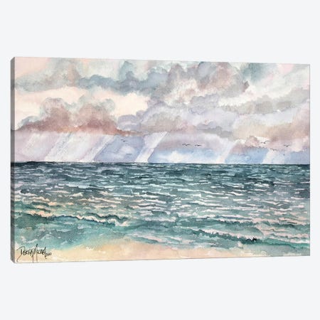 Lavender Seascape Canvas Print #DMC46} by Derek McCrea Canvas Artwork