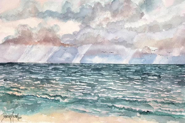 Derek McCrea: Lavender Seascape by Derek McCrea