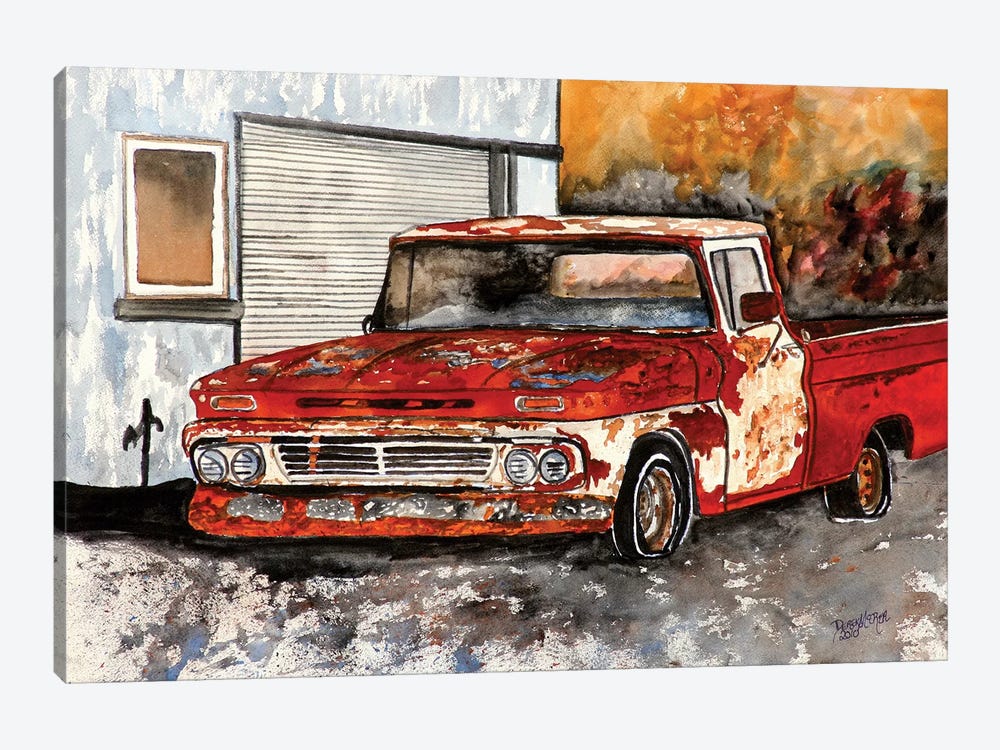 Old Chevy Truck by Derek McCrea 1-piece Canvas Artwork
