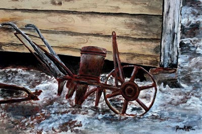 Old Farm Plow by Derek McCrea metal wall art
