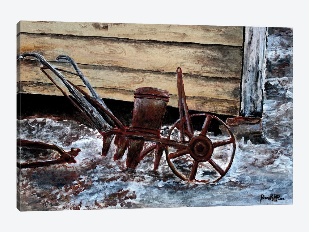 Old Farm Plow by Derek McCrea 1-piece Art Print