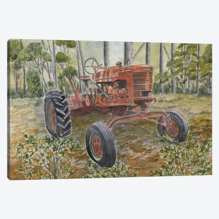 Old Tractor Canvas Print #DMC57} by Derek McCrea Art Print