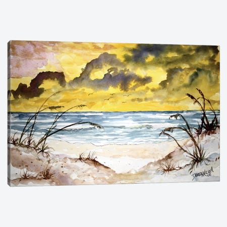 Beach Seascape Canvas Print #DMC5} by Derek McCrea Canvas Art Print