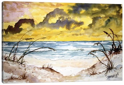 Beach Seascape Canvas Art Print - Derek McCrea
