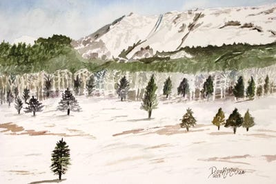 Pike's Peak Mountain Landscape by Derek McCrea canvas print