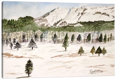 Pike's Peak Mountain Landscape Canvas Art Print - Derek McCrea