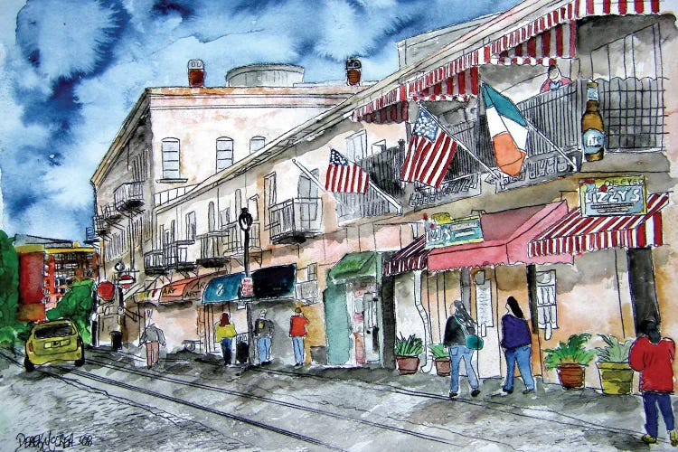 Savannah River Street Painting