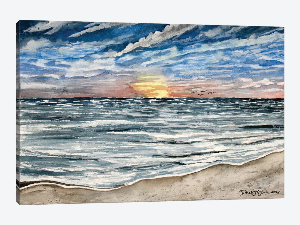 Sunset Seascape by Derek McCrea 1-piece Art Print