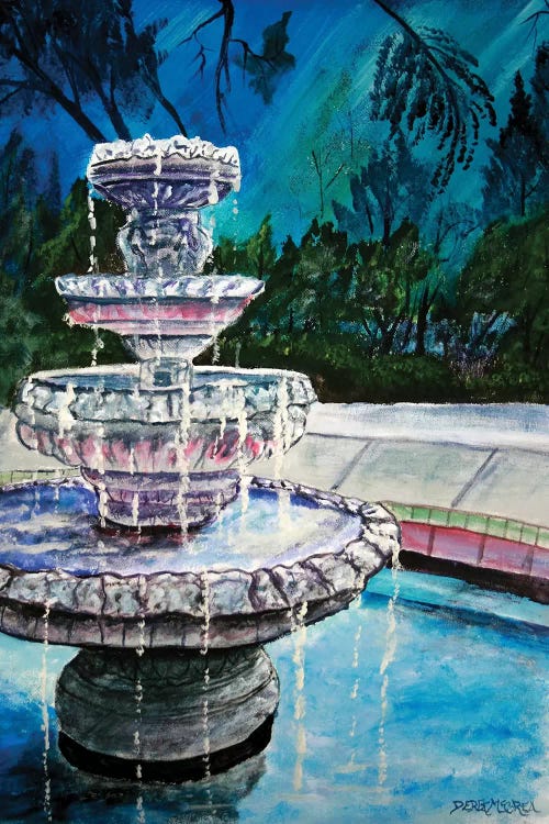 Water Fountain II by Derek McCrea canvas print