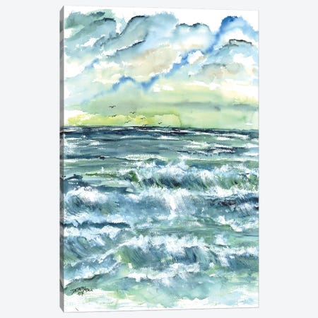 Waves Seascape Canvas Print #DMC89} by Derek McCrea Canvas Print