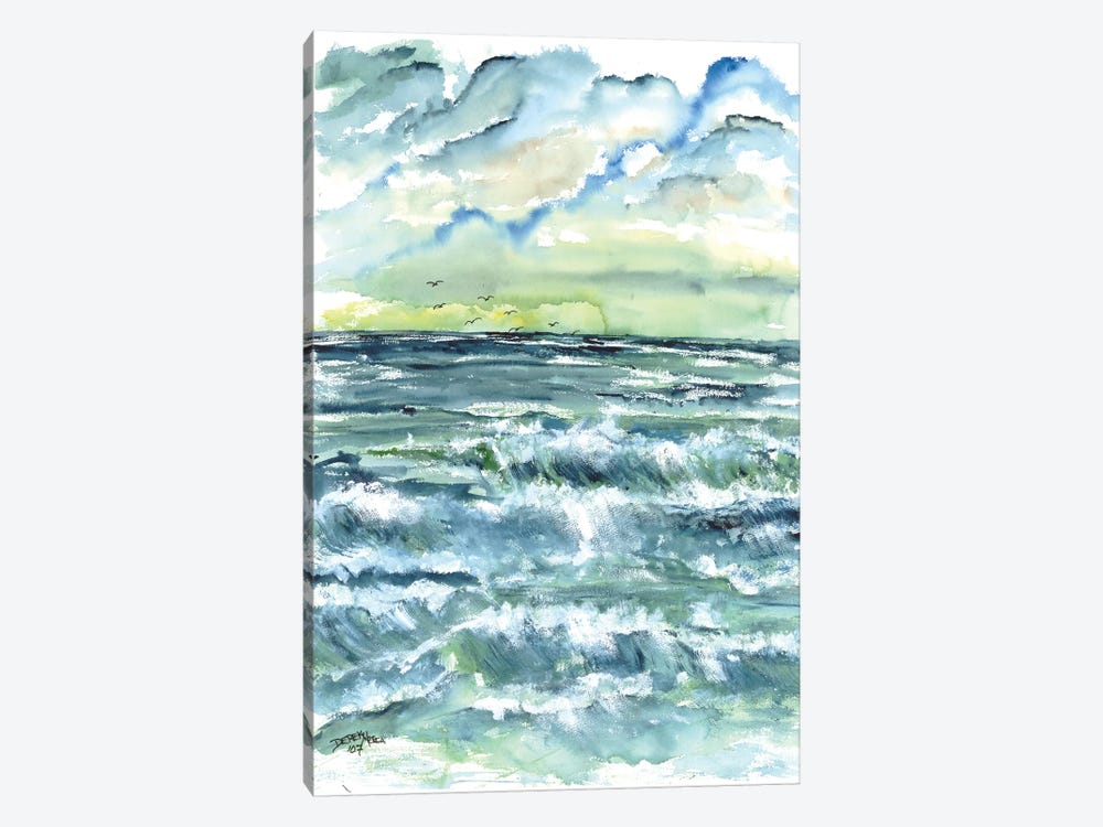 Waves Seascape by Derek McCrea 1-piece Canvas Print