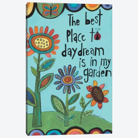 Daydream In My Garden Canvas Print #DMG12} by Bernadette Deming Canvas Artwork