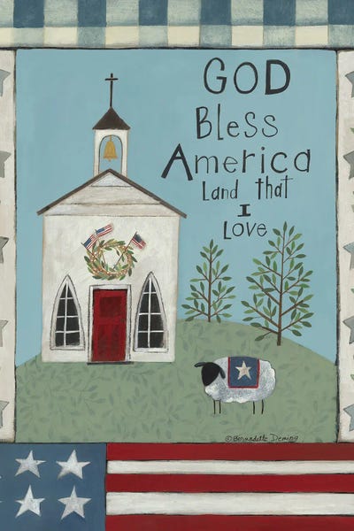 American Décor: God Bless America by Bernadette Deming