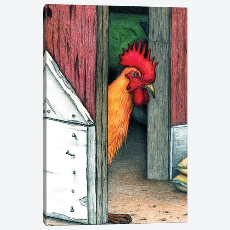 Your Barn Doors Open Canvas Print #DMH107} by Don McMahon Canvas Art Print