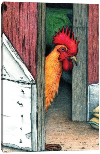 Your Barn Doors Open Canvas Art Print - Don McMahon
