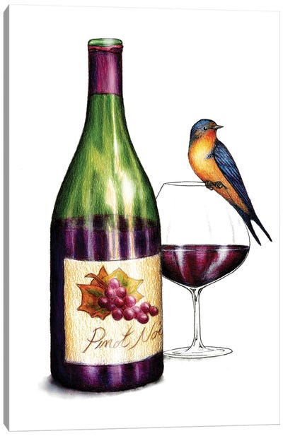 To Spit or Swallow Canvas Art Print - Wine Art