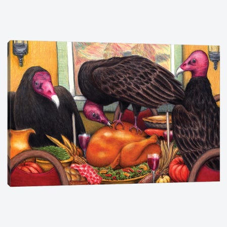 Turkey Vultures Canvas Print #DMH98} by Don McMahon Canvas Print