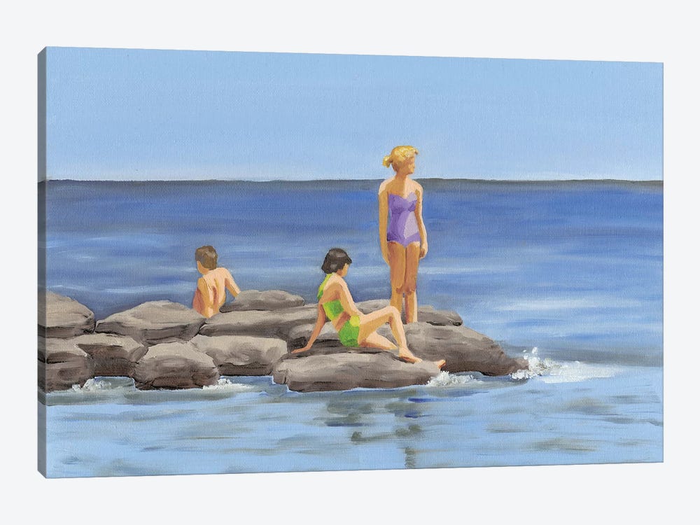 Beach Scene I by Dianne Miller 1-piece Canvas Print
