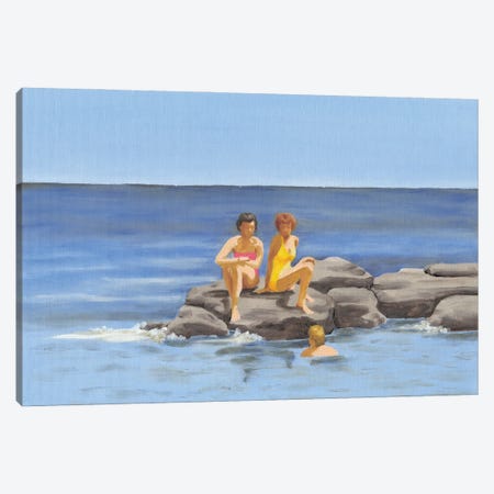 Beach Scene II Canvas Print #DMI15} by Dianne Miller Canvas Art Print